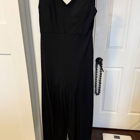 Popilush Black Shapewear Slimming Wide-Leg Jumpsuit - NWT - Size L - Picture 4 of 4